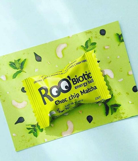 Μπάλα Bio Choc Chip & Matcha με ζωντανές κουλτούρες