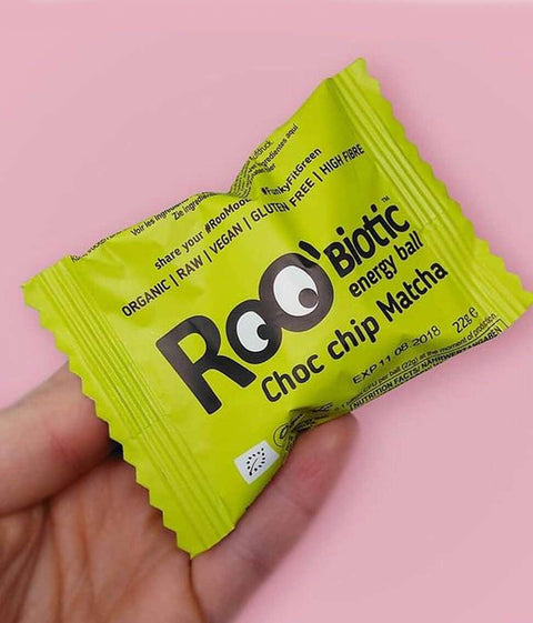 Μπάλα Bio Choc Chip & Matcha με ζωντανές κουλτούρες