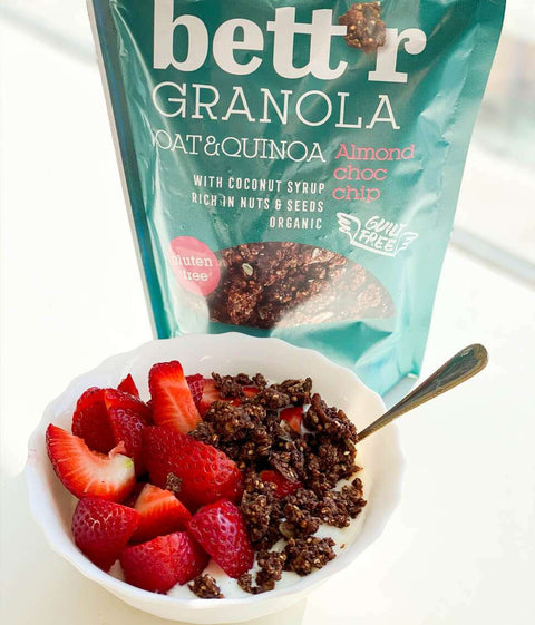 ΒΙΟ granola με αμύγδαλα και σοκολάτα