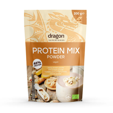 Βιολογικό Μείγμα Πρωτεϊνών σε Σκόνη, 200 g, Dragon Superfoods