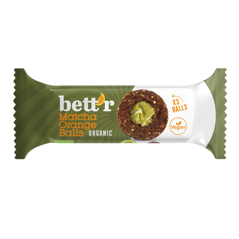 Bio Fruit balls with Matcha and Orange, Bett'r