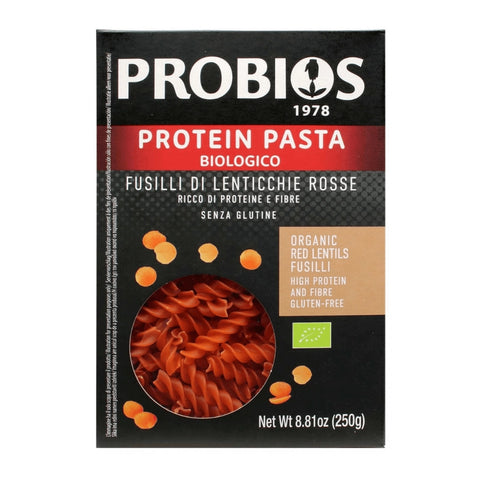 Organic Protein Pasta Red Lentil Fusilli, 250g, Probios