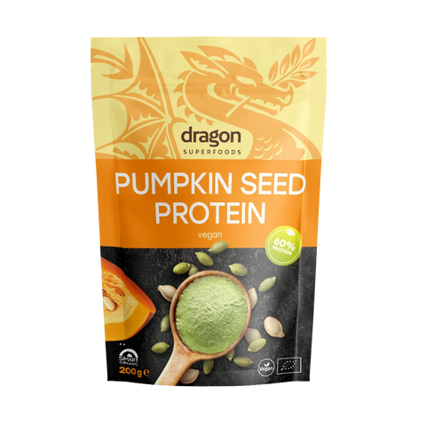 Βιολογική Πρωτεΐνη Σπόρων Κολοκύθας, 200 g, Dragon Superfoods