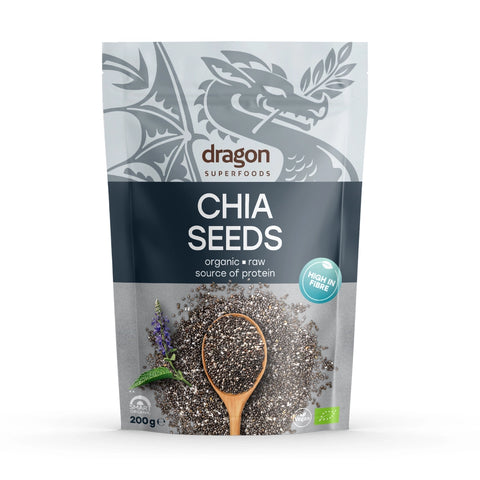 Βιολογικοί Σπόροι Chia, 200 g, Dragon Superfoods