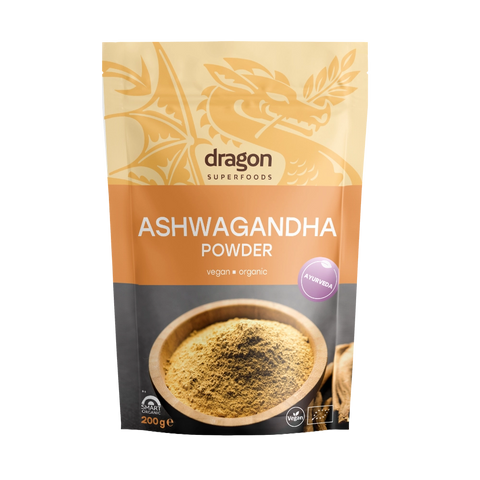 Βιολογική σκόνη Ashwagandha, 200 g, Dragon Superfoods