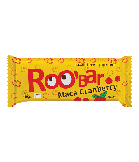 Βιολογική Maca &amp; Cranberry Bar