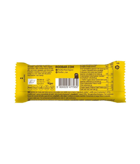 Βιολογική Maca &amp; Cranberry Bar