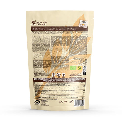 Βιολογικό Μείγμα Πρωτεϊνών σε Σκόνη, 200 g, Dragon Superfoods