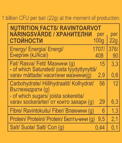Bio Ashwagandha &amp; Mango Ball με ζωντανές κουλτούρες