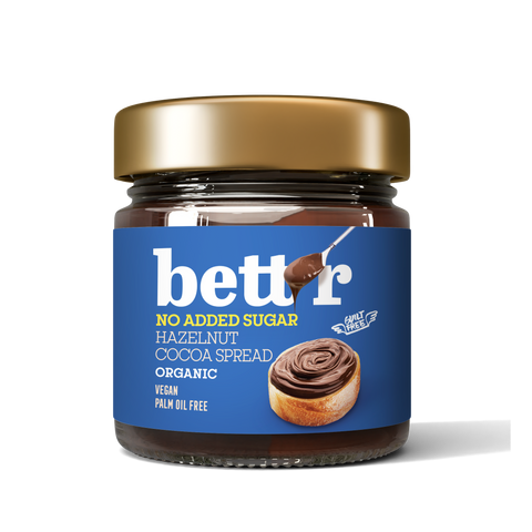 BIO άλειμμα κακάο φουντουκιού, χωρίς προσθήκη ζάχαρης