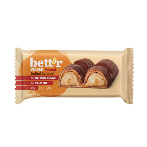 Bett’r Organic Wafer with Peanut & Salted Caramel