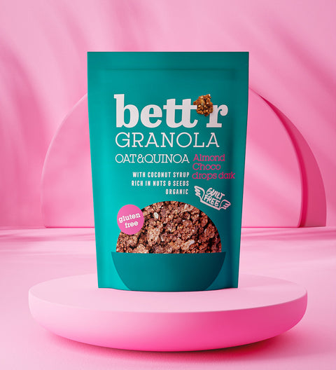 ΒΙΟ granola με αμύγδαλα και σοκολάτα