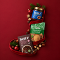 Christmas Choco Swirl, pachet BIO pentru cozonac cu cremă de alune și cacao Bett’r, picături de ciocolată neagră și făină de alune Dragon Superfoods.