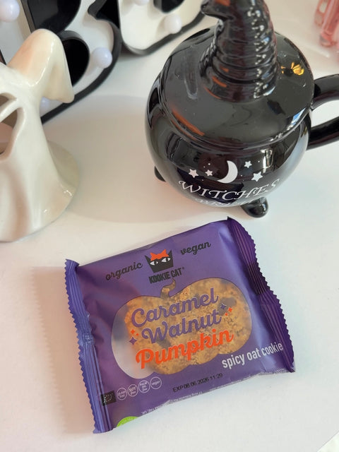 BIO φθινοπωρινό μπισκότο με κολοκύθα και καραμελωμένα καρύδια