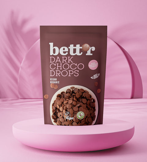 BIO CHOCO DROPS Σκούρο, 66% περουβιανό κακάο
