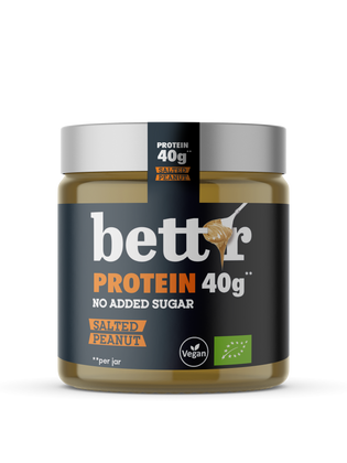 BIO πρωτεΐνη αλειμμένο με αλατισμένα φιστίκια, χωρίς προσθήκη ζάχαρης