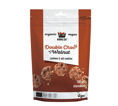 Βιολογικά μίνι μπισκότα Shareables Double Choc Walnut